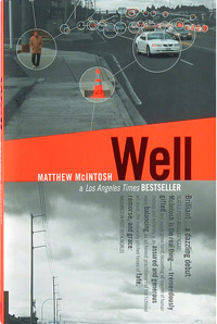 Los Angeles Times Besteller, “Well” by American author Matthew McIntosh book cover art.